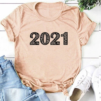 Ir 2021. Burtu Drukāšanas Sieviešu T Krekls Gadījuma Vasaras Īsām piedurknēm Grafiskais t-veida Krekls Femme Sievietes Estētisko Drēbes Mujer Camisetas
