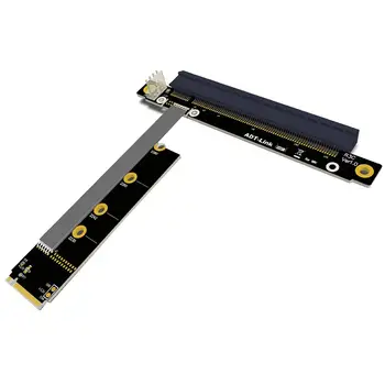 M. 2. NVMe Uz PCIe 16x Stāvvadu X11050ti 1060ti 1080ti RX580 Grafikas Karte Extender M2x16 PCI-e NVIDIA AMD A N Karte Btc Miner