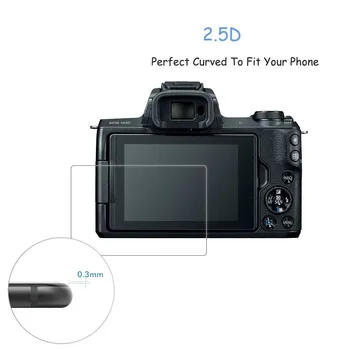 2gab Canon EOS M50 M200 RP R Ra 90D M6 G5 G7 X Mark II III 2.5 D Skaidrs, Rūdīts Stikls Ekrāna Aizsargs Mirrorless Kameras Filmu