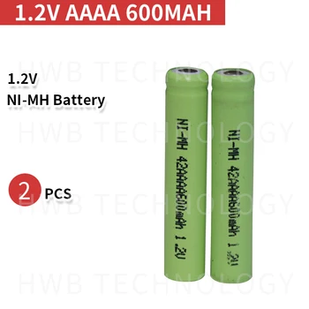 2gab aaaa akumulatora baterias 1,2 v nimh 600mah Ni-MH aaaa baterijas Bluetooth Austiņu akumulatora elektronisko pildspalvu smartpen