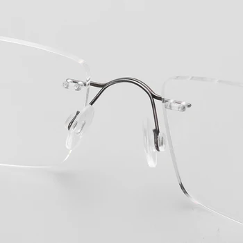 Titāna Recepšu Brilles Bez Apmales Brilles Vīriešu Modes Biznesa Titāna Brilles Sievietēm Recepšu Brilles