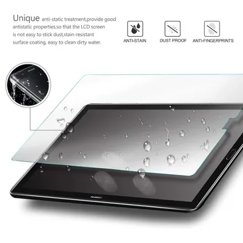 Par Huawei MediaPad M6 10.8 collu - 9H Planšetdatora Ekrāna Aizsargs, ar aizsargplēvi Anti pirkstu Nospiedumu Rūdīts Stikls