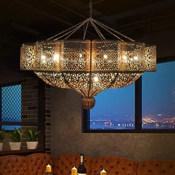 Eiropas jauno stilu karājas laternu vara toni kulons lampas droplight virtuves, dzīvojamās istabas, restorāns