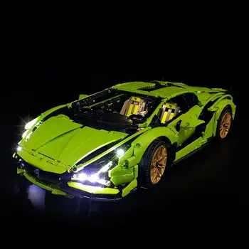 LED Light Komplekts 42115 par Lamborghini Sian FKP 37 Automašīnu Ķieģeļi Rotaļlietas (Tikai LED Gaismas Iekļauts) Tālvadības pults/Classic Versija