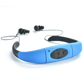SMARCENT 8GB / 4GB Ūdensizturīgs Sporta MP3 Atskaņotājs Neckband Stereo Austiņas Mūzikas Atskaņotājs IPX8 Ūdens Pierādījums Swimmimg MP3 ar FM Radio
