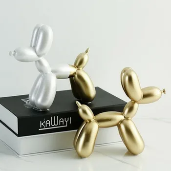Jauno Modes Sveķu Balonu Suns Amatniecības Skulptūru Radošā Dāvanas Mūsdienu Vienkāršas Mājas Rotājumi Statujas Darbvirsmas Ornaments