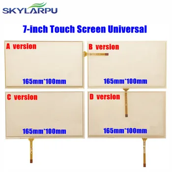Skylarpu 10pcs/daudz Jaunu 7-collu 165mm*100mm Touchscreen Automašīnas Navigācijas DVD 7 collas Touch Screen Digitizer Panelis Universālā