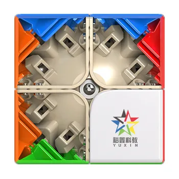 Yuxin Maz Burvju 2x2 Magnētiskais Kubs 2x2x2 Stickerless Profesionālo konkurenci Kubi pizzle Rotaļlietas bērniem Dzimšanas dienas Dāvanu Pieaugušo Rotaļlietas