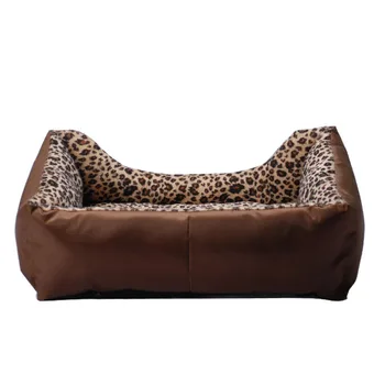 Ziemas Siltā Suņu Mājas Leopard Pet Gultas Mat Jaunas Ielidošanas Suņu Mājas Modes Pet Produktu Pet Māja Audzētavas Būrī
