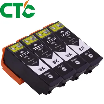 4 Pack 33XL T3351 T3361 Saderīgs tintes kasetnes TINTES XP-530 XP-630 XP-830 XP-635 XP-540 XP-640 XP-645 Eiropai printeri