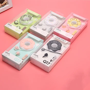 Gudrs Virtuļi Macarons Austiņas, 3,5 mm austiņu Stereo Vadu Earbuds Ar Mikrofonu Austiņas Gadījumā Bērniem IPhone/Xiaomi Meitenes MP3 Dāvanas