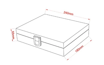 Cufflink dāvanu kastē augstas kvalitātes krāsotas koka kastē patiesu izmērs 240 * 180 * 55mm jaudas juvelierizstrādājumu glabāšanas kastē, kas WY606