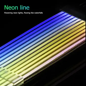 24Pin Neona Līnijas 24 Pin Barošanas RGB PSU Līnijas DATORU Mātesplates Barošanas Paplašināšana Adaptera Kabeli, lai E-ATX/ATX/Micro ATX Mātesplates
