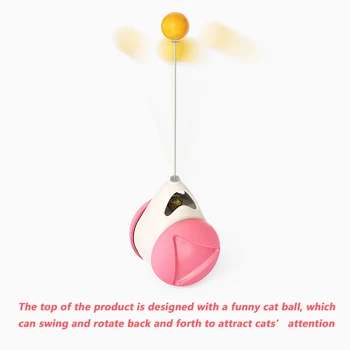 Akrobāts Šūpoles Rotaļlietas, Lai Kaķiem Kaķēns Interaktīvās Līdzsvaru Automašīnu Kaķis Pakaļdzīšanās Rotaļlieta Ar Catnip Funny Pet Produktu Pet Rotaļlietas, Dāvanas 1gb