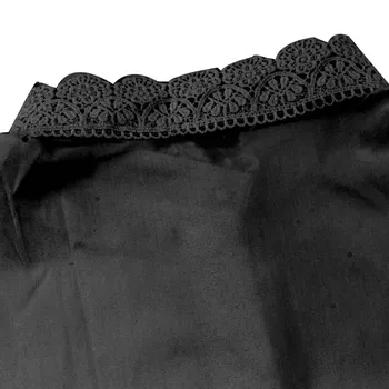 Melnā Un Baltā Jaunu Savvaļas Skaistu Dekoratīvu Pērļu Sprādzes Dobi Mežģīnes Viltus Apkakles Dubultā Auduma, sieviešu Apģērbu Aksesuāri