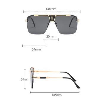 Gradients, Laukums Saulesbrilles Vīriešiem Sievietes Ir 2021. Moderns Vintage Zīmolu Dizaina Lielgabarīta bez apmales Saules Brilles Sieviešu Brilles UV400