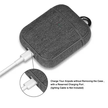 DATORA Bluetooth Bezvadu Austiņu Gadījumos Airpod 2 1 Audekla Austiņas uz lietu Apple Airpods Ultra-thin Protective Case