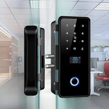 NFC Smart Lock Nr. Urbšanas Birojs Stikla Durvju slēdzenes Digitālo pirkstu Nospiedumu Slēdzene Bluetooth TTlock Elektronisko fechadura digitālo WiFi