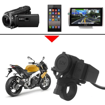 Ūdensizturīgs USB Lādētāja Adapteri Motocikla Stūres 12V piepīpētāja Ligzdas Āra Anti-pretestība Remonts Daļa