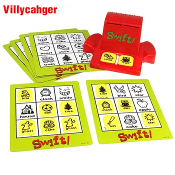 Mācies Angļu Vārdus Bērniem Puzzle Swift Bingo Kartes Mācību Izglītības Rotaļlietas, Angļu Vārdu, Attēlu Spēles Spēle Baby Dāvanu