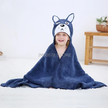 Bērnu Multfilmas Hoodies Tērpu Meitene Zēnu Sleepwear Labas Kvalitātes Vannas Dvieļi Bērniem Mīksts Peldmētelis Pidžamu Bērnu Apģērbu 2-7 gadu