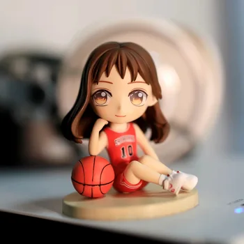 Anime Attēls SLAM DUNK Sakuragi Hanamichi Haruko Akagi Q Ver. PVC Rīcības Attēls Rotaļlietu Kolekcija Modeļu Lelle Dāvanu 10cm