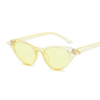 Vintage Spogulis Saulesbrilles Sievietēm, Kaķu Acu Saulesbrilles Luksusa Zīmolu, Dizaineru, Saules Brilles Meitene Retro Mazās Dāmas Sunglass Oculos