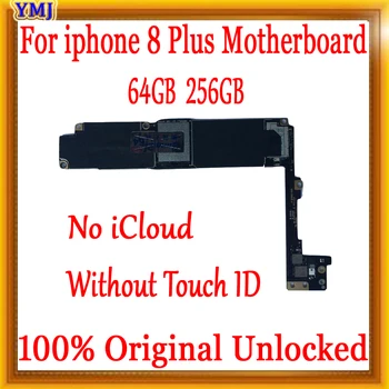 Oriģināls atbloķēt iPhone 8 Plus 5.5 collu Mātesplati , 64GB/256 GB iphone 8 Plus Loģika valde ar/bez Touch ID