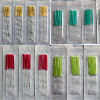 EACU Sterilā akupunktūras adatas plastmasas rokturi vienreizējās lietošanas adatu skaistuma masāža 0.12/0.14/0.16/0.18/0.20/0.22/0.25/0.30 mm