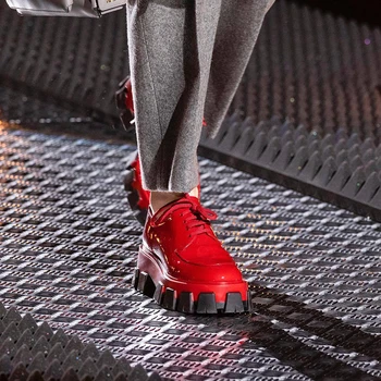 Buono Scarpe Zīmolu Modes Skrejceļa Gadījuma Sieviešu Kurpes Platformas Biezu Grunts Oxford Kurpes Īstas Ādas Tētis Kurpes Zapatos Mujer