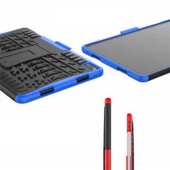 Par Huawei MatePad Pro M5 T5 Lite 8 T10 T10s Baudīt Tablete 2 Apžilbināt Triecienizturīgs Dual Bruņas Atpakaļ Gadījumā Stāvēt Turētāja Vāku