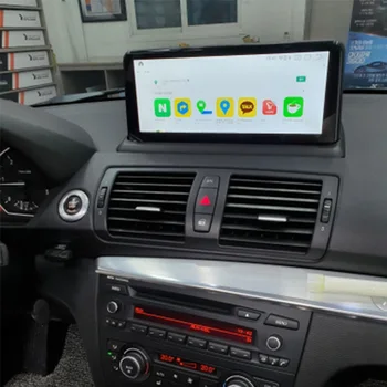 Carplay Android 10 Auto dvd radio multimediju Atskaņotājs, GPS Navigācija BMW 1 Sērijas 120i E81 E82 E87 E88 CCC CIC