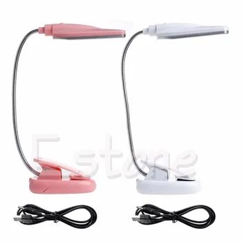 Lasīšanas gaismas Elastīgu USB 28 LED Gaismas Klipsis Uz Gultas, Galda, Galda Lampas Lasīšanas gaismas