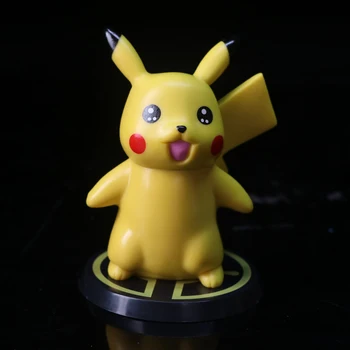 Pokemon Pikachu Rayquaza Raichu Arceus PVC Darbības Rādītāji Rotaļlietas 110mm Anime Pokemon Iet Statuetes 6pcs/komplekts