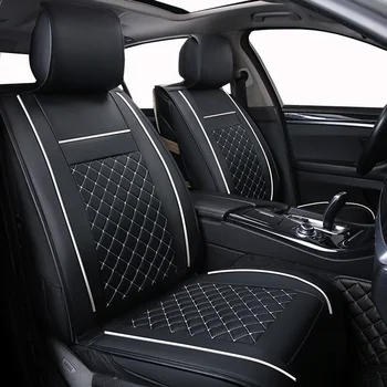 Tikai Priekšējā Ādas Universal Car seat cover For Mercedes Benz E class E400 W210 T210 W211 T211 W212 W213 Car Seat Protector Auto