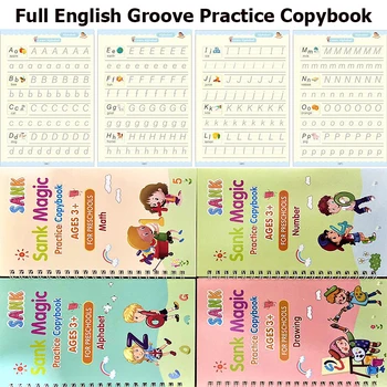 Groove copybook Uz Kaligrāfijas Grāmatas Bērniem Word Bērnu Grāmatu, Rokrakstu Bērniem rakstīšanas Mācīšanās angļu valodas Prakses Grāmata