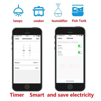 2.4 G Wifi Smart Slēdzis, Relejs 16A Tuya Smart Dzīves App Bezvadu Tālvadības pults Darbojas ar Alexa Ifttt, Google, Home, Mini