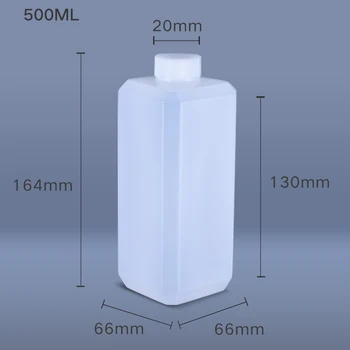 500ml Kvadrātveida Plastmasas Pudeles, Pārtikas klases BPA Free Pārstrādājami Plastmasas Uzpildāmas Konteineru Ceļojumu Pudeles 4GAB/daudz
