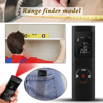 40M Range Finder lāzera mērītājs Ultra-Mini USB Uzlādes Kabatas Laser Rangefinder Augstas Precizitātes lāzera Attāluma Mērītāju Testēšanas Rīki