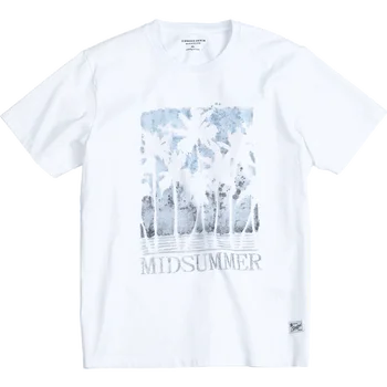 SIMWOOD 2020. gada Vasaras Jaunus mākslas print t-krekls vīriešiem no kokvilnas matching pāris t krekls elpojošs zīmola apģērbi topi SJ120092