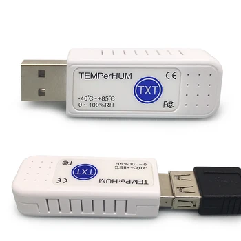 Mini USB Sensoru, Termometru, Higrometru, kas Slēpa TEMPerHUM Temperatūra Mitrums Ieraksti MSN Tālvadības pults