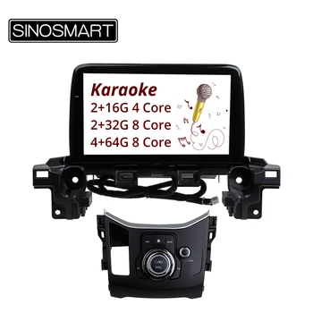 SINOSMART 4/8 Core CPU, 2G RAM Android 8.1 Auto GPS Navigācija priekš Mazda CX-5 2017 2018 Canbus Izvēles Karaoke Izvēles