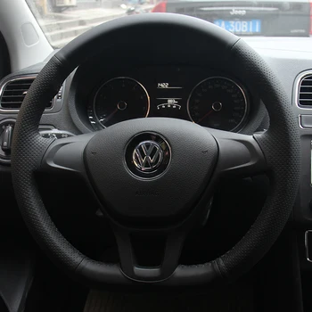 Gadījumā Volkswagen GOLF 7 ar. gadu stūre pārsegi, kas Īpaši dabiskās ādas, auto ādas vāki