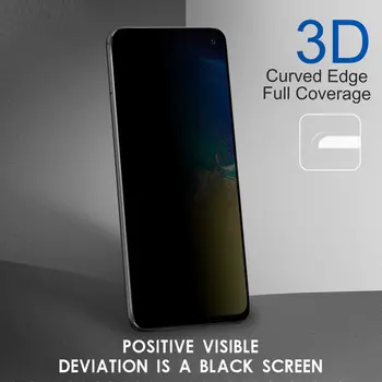 Slepenības Filtrs 3D Rūdīts Stikls Pilnu Filmu AntiSpy Aizsardzības Vairogs Screen Protector for samsung galaxy S10e