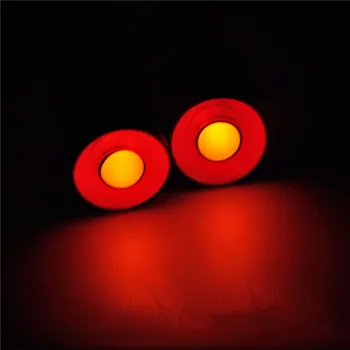 1GB Angel & Demon Eyes LED 2 Led Lukturu Spuldzes Scheinwerferfor 1/10 RC Auto 22mm