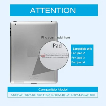 Capa iPad 3 A1416 A1430 A1403 Būtiska Vāks Apple ipad gadījumā 3 2012 Atbrīvot 360 Rotējoša Folio Flip Stends Pu Ādas Gadījumos