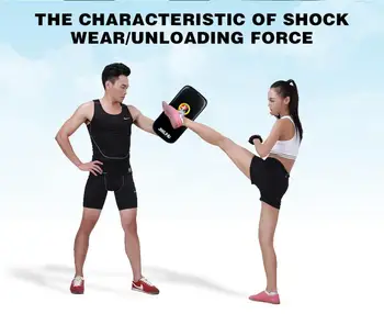 Boksa Maiss, Boksa Pad Smilšu Maisu Fitnesa Taekwondo Puses Kicking Pad PU Ādas Apmācības Rīku Muay Thai Pēdu Mērķa Fitnesa Daļas