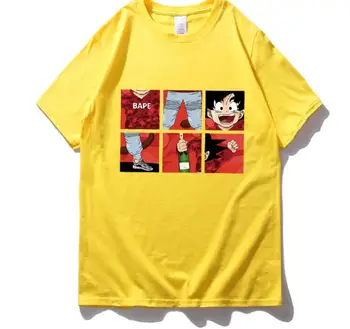 QFS Septiņas Dragon Pearl T-krekls Co-nosaukums Mērkaķis Drēbes Jūra Īsām Piedurknēm Sešu Gewu Vīriešu Pavasara un Vasaras Mīksti Kokvilnas T-krekls