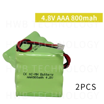 2pack/daudz Pavisam Jaunu AAA 4.8 V 800mAh NI-MH Rechargable Battery Pack Baterijas Bezmaksas Piegāde