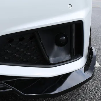 Auto Stils Priekšējie Miglas Lukturi Bufera Rāmis Apdare Vāciņš Melns, 2gab Audi A4 B9 2019 ABS Auto Eksterjera Aksesuāri